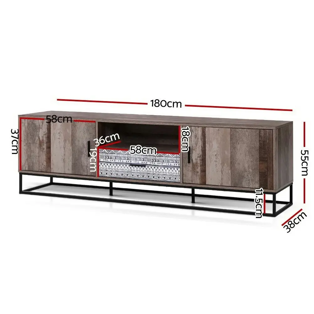 Artiss TV Cabinet Entertainment Unit 180cm Industrial