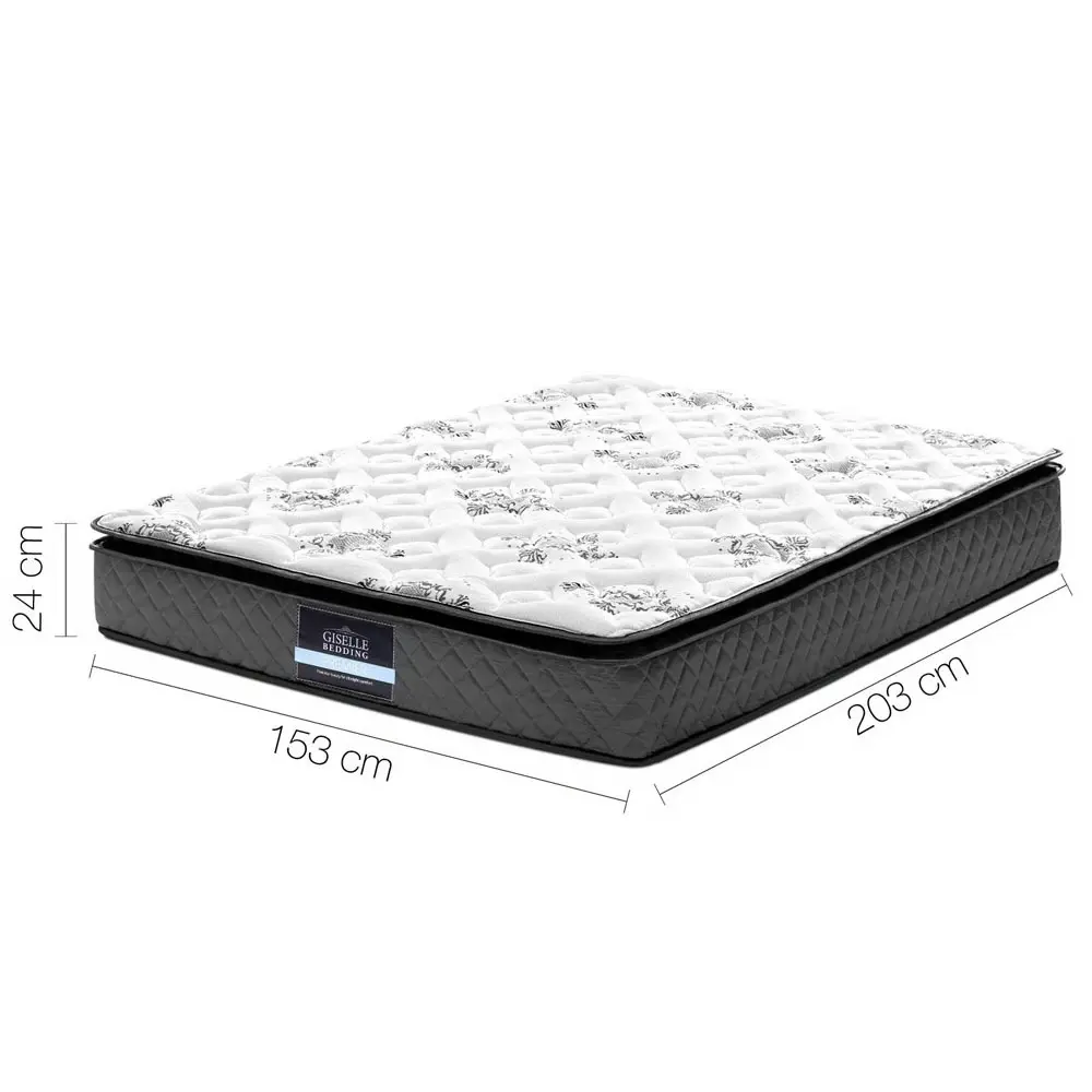 Giselle Bedding 24cm Mattress Pillow Top Queen