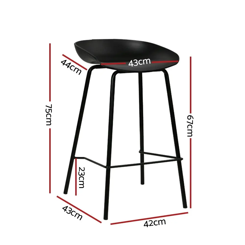 Artiss 4x Bar Stools Kitchen Counter Stools Metal