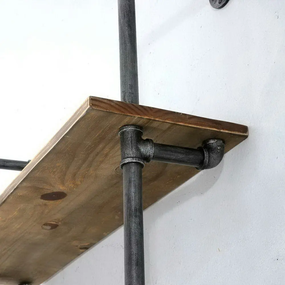 Artiss Floating DIY Pipe Shelf 5 Tiers - ISSA