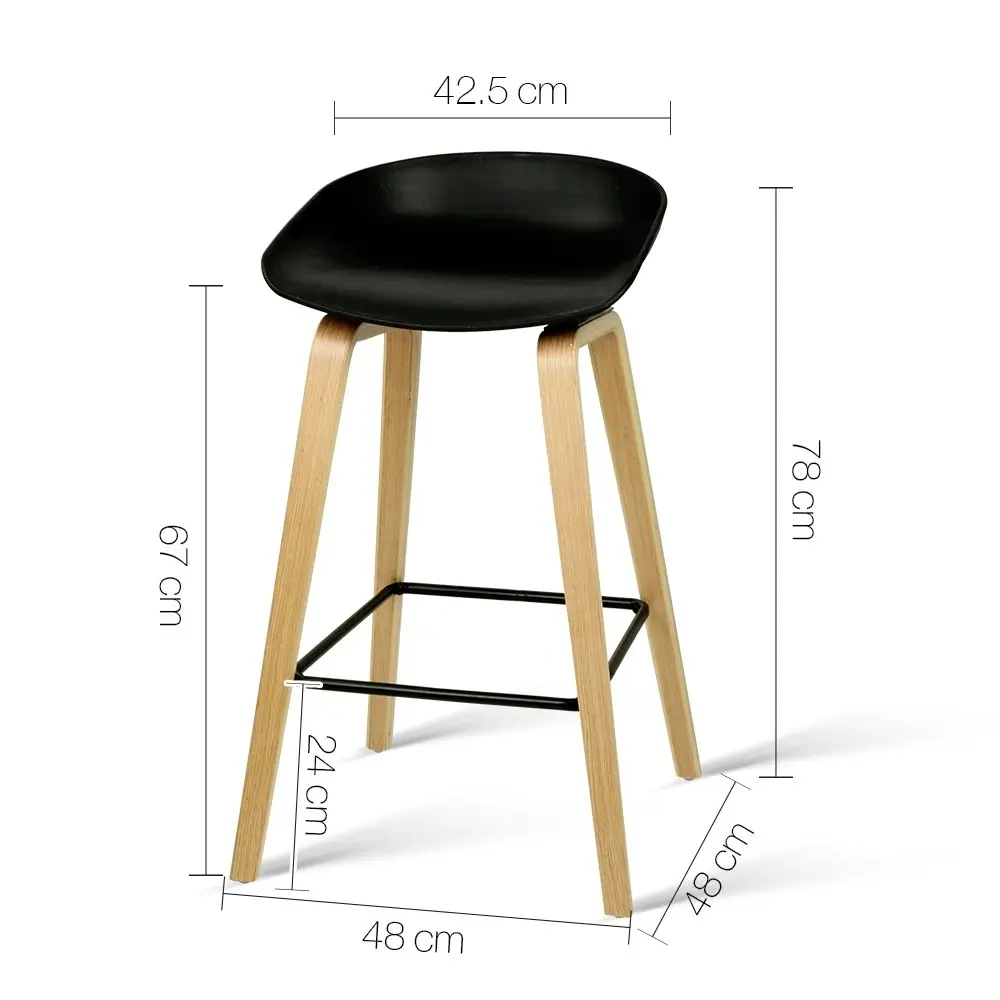 Artiss 2x Bar Stools Wooden