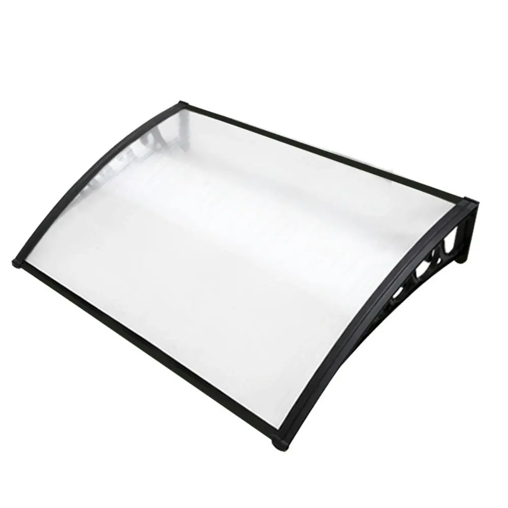 Instahut Window Door Awning? 1mx1.2m Transparent Hollow Sheet Plastic Frame