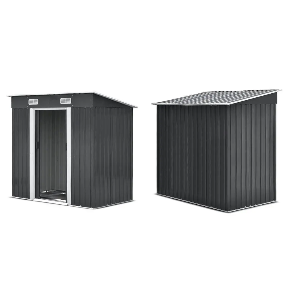 Giantz Garden Shed 1.94x1.21M w/Metal Base Sheds Outdoor Storage Tool Steel House Sliding Door