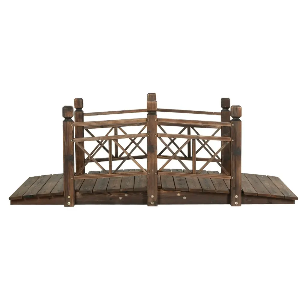 Gardeon Garden Decor Outdoor Ornament Wooden Bridge 150cm