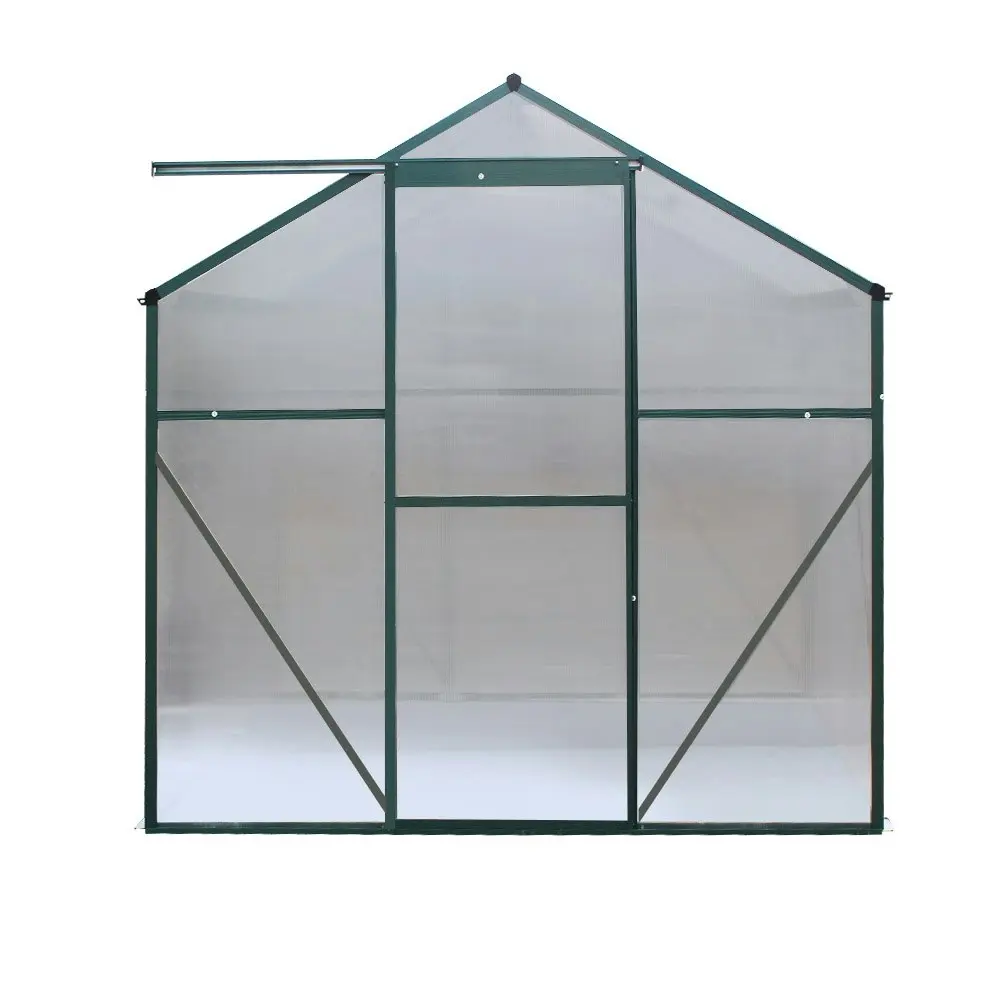 Greenfingers Greenhouse 1.9x1.9x1.83M Aluminium Polycarbonate Green House Garden Shed