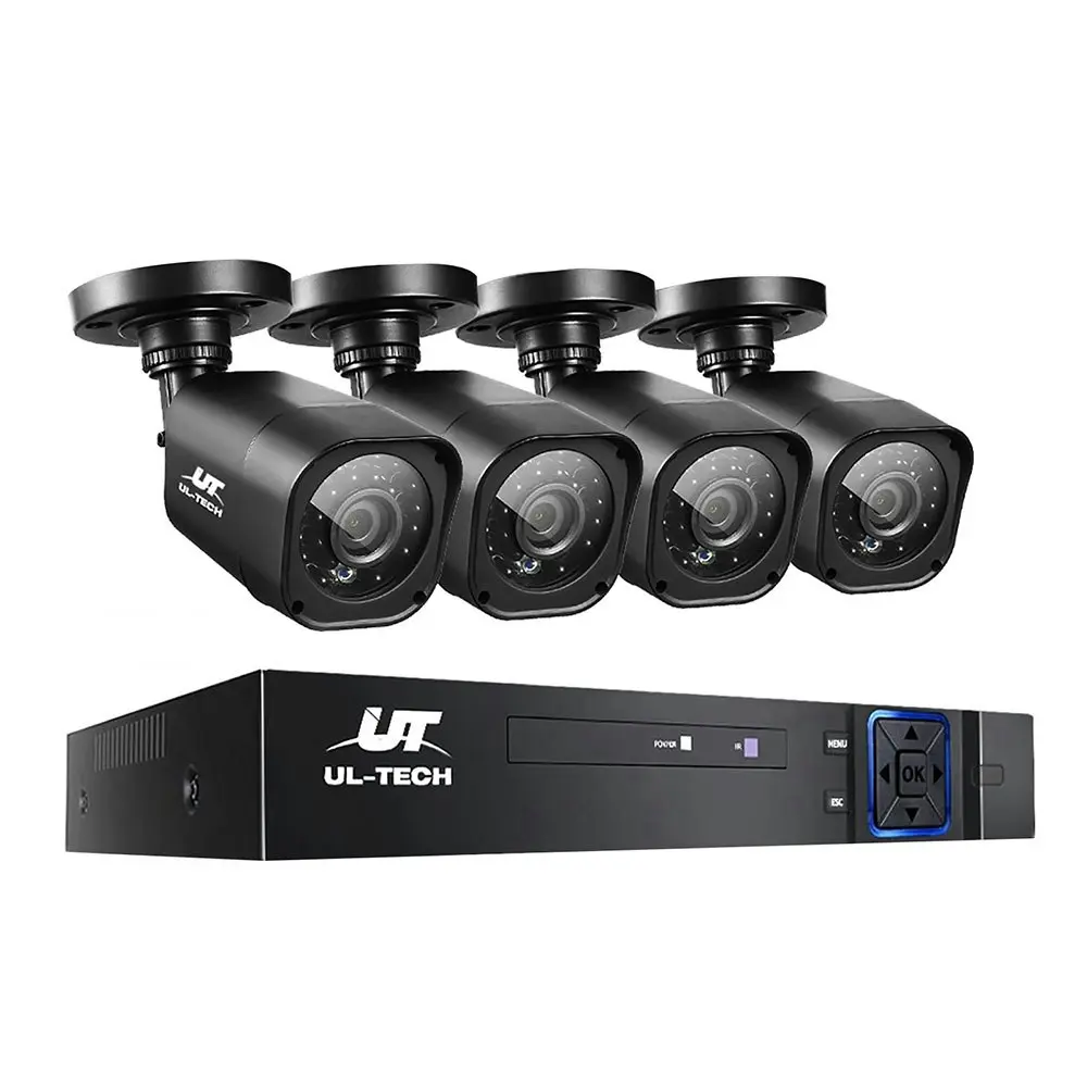 UL-tech CCTV Security System 4CH DVR 4 Cameras 1080p Outdoor Home