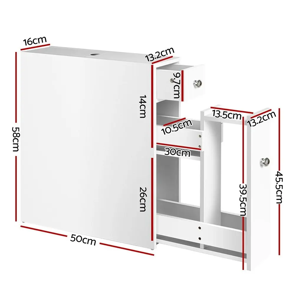 Artiss Bathroom Storage Cabinet Tissue Holder