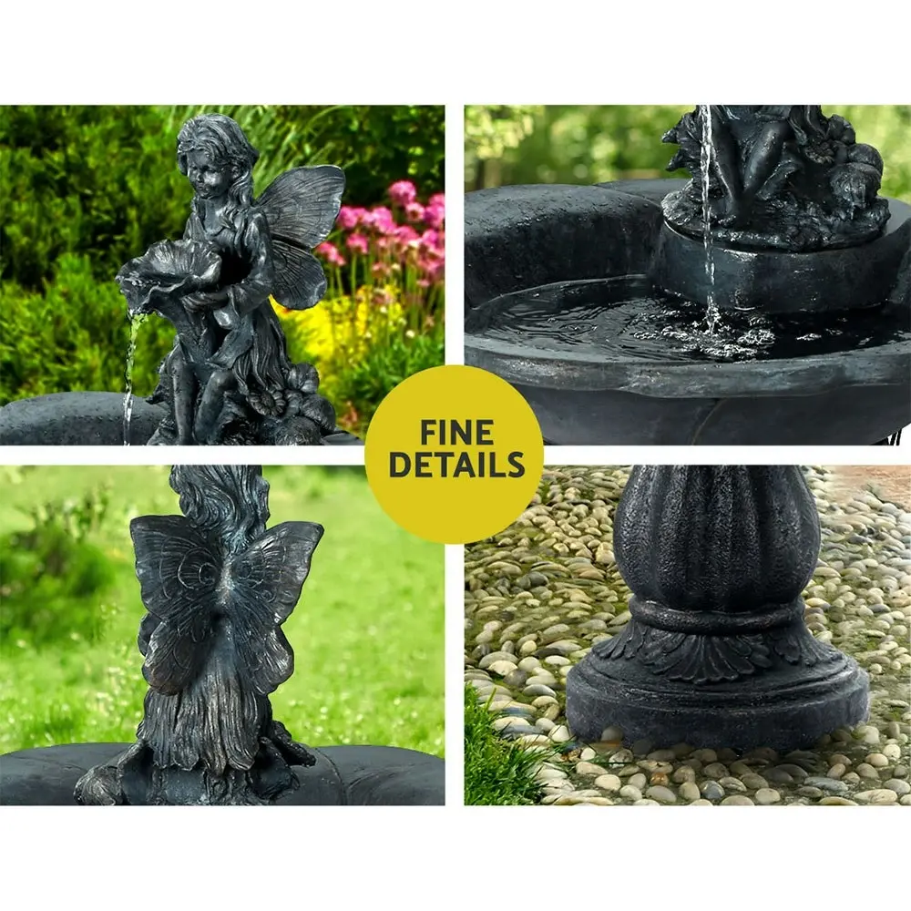 Gardeon Solar Water Feature with LED Lights Angel 94cm