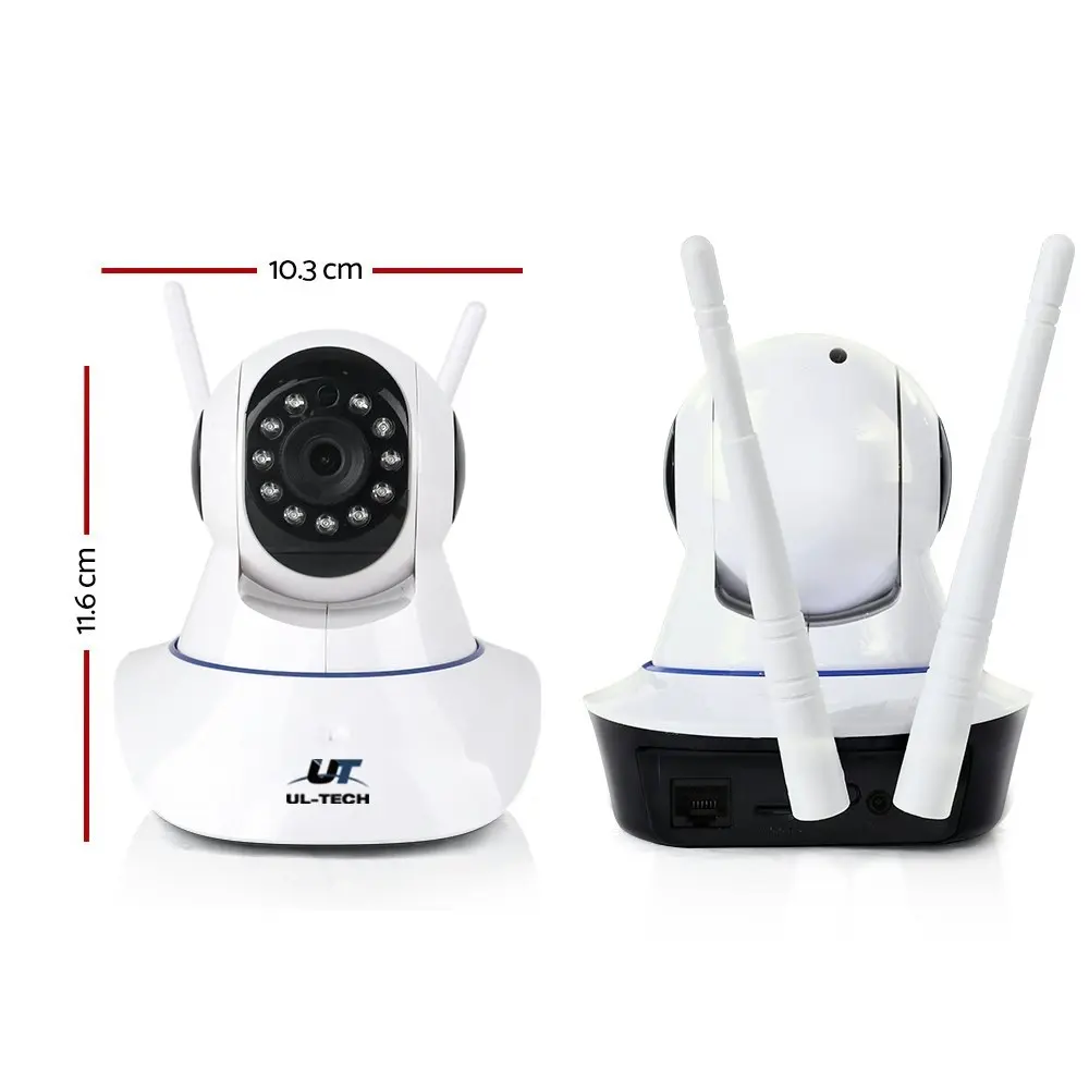 UL-Tech 1080P Wireless IP Cameras Security WIFI Cam White