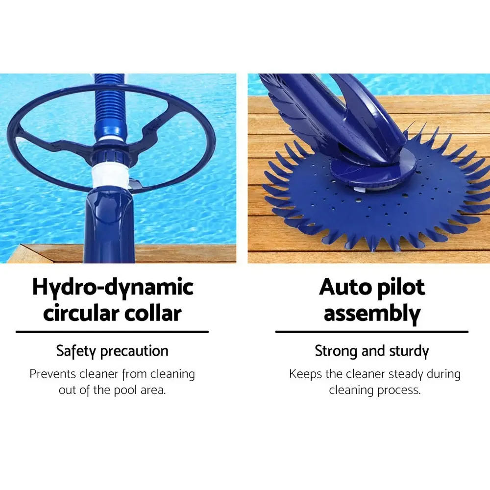 Aquabuddy Pool Cleaner Automatic Vacuum Floor Wall Climb Swimming Pool 10M Hose