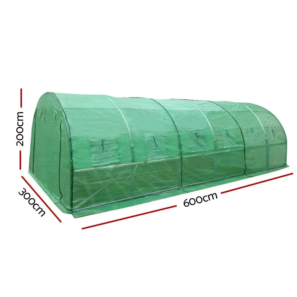 Greenfingers Greenhouse 6x3x2M Walk in Green House Tunnel Plant Garden Shed Dome