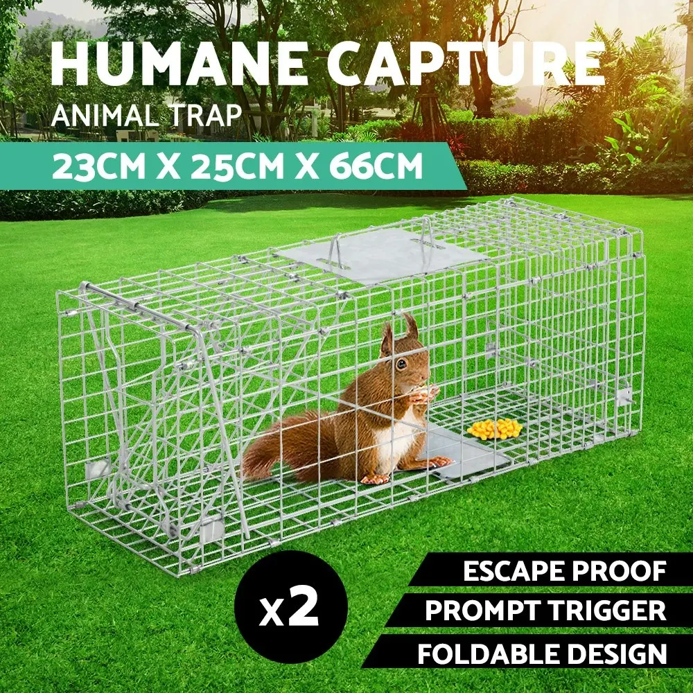 Gardeon 2x Animal Trap Cage Possum 66x23cm