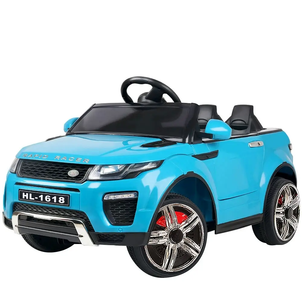 Rigo Kids Electric Ride On Car SUV Range Rover-inspired Toy Cars Remote 12V Blue