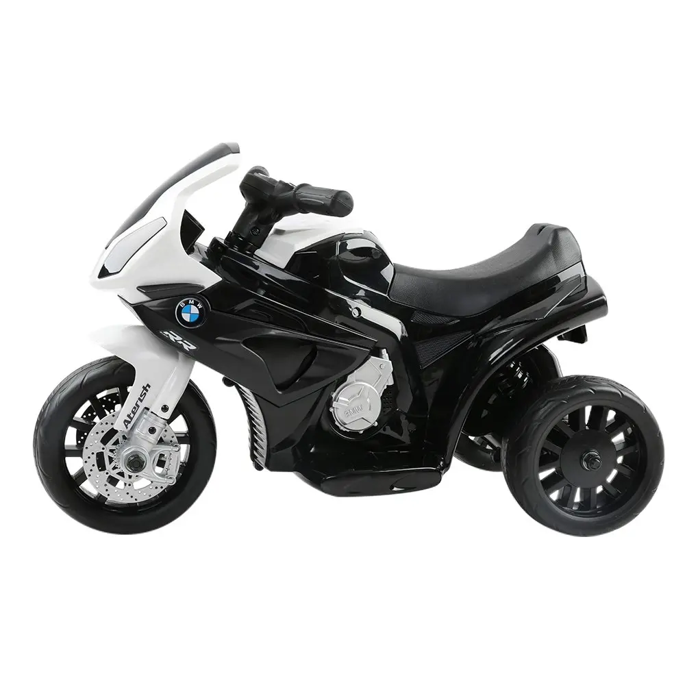 Kids Electric Ride On Car Police Motorcycle Motorbike Bmw Licensed S1000RR Black