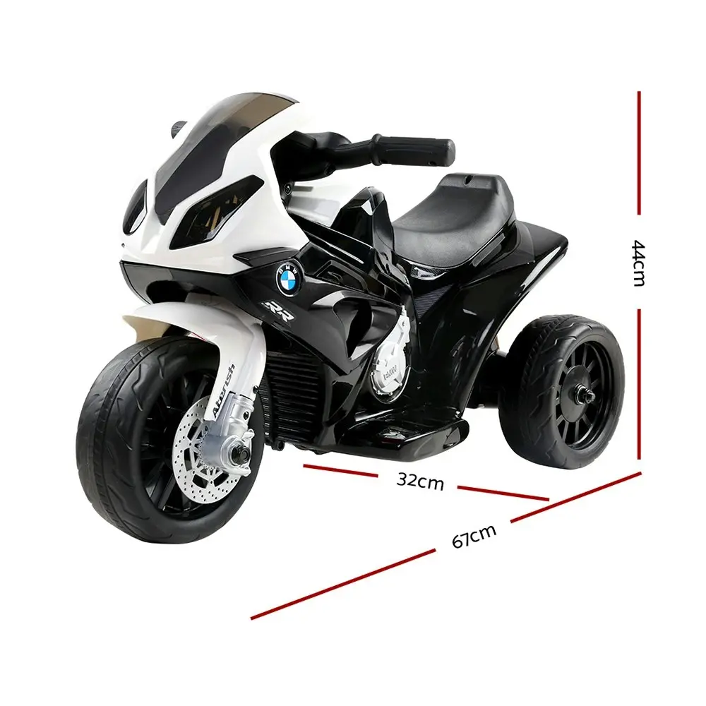 Kids Electric Ride On Car Police Motorcycle Motorbike BMW Licensed S1000RR Black