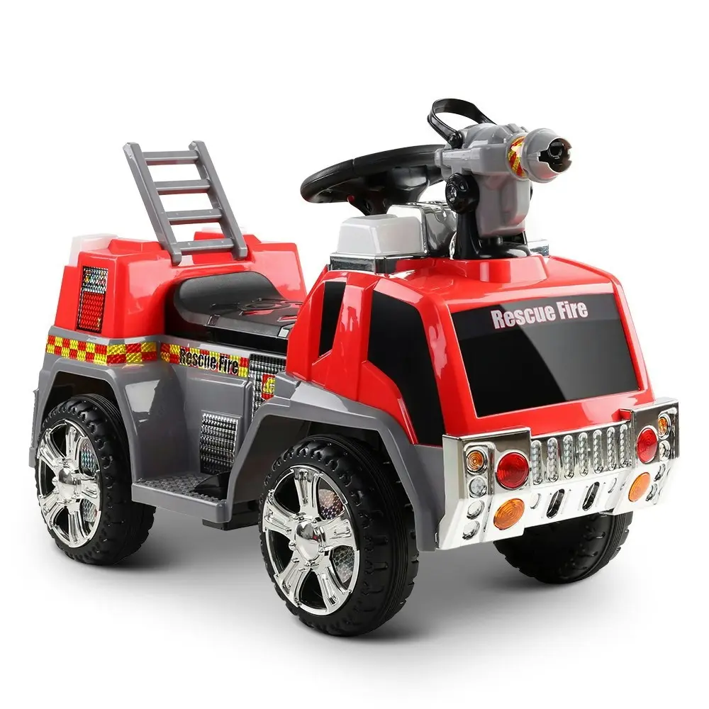 Rigo Kids Electric Ride On Car Fire Engine Fighting Truck Toy Cars 6V Red