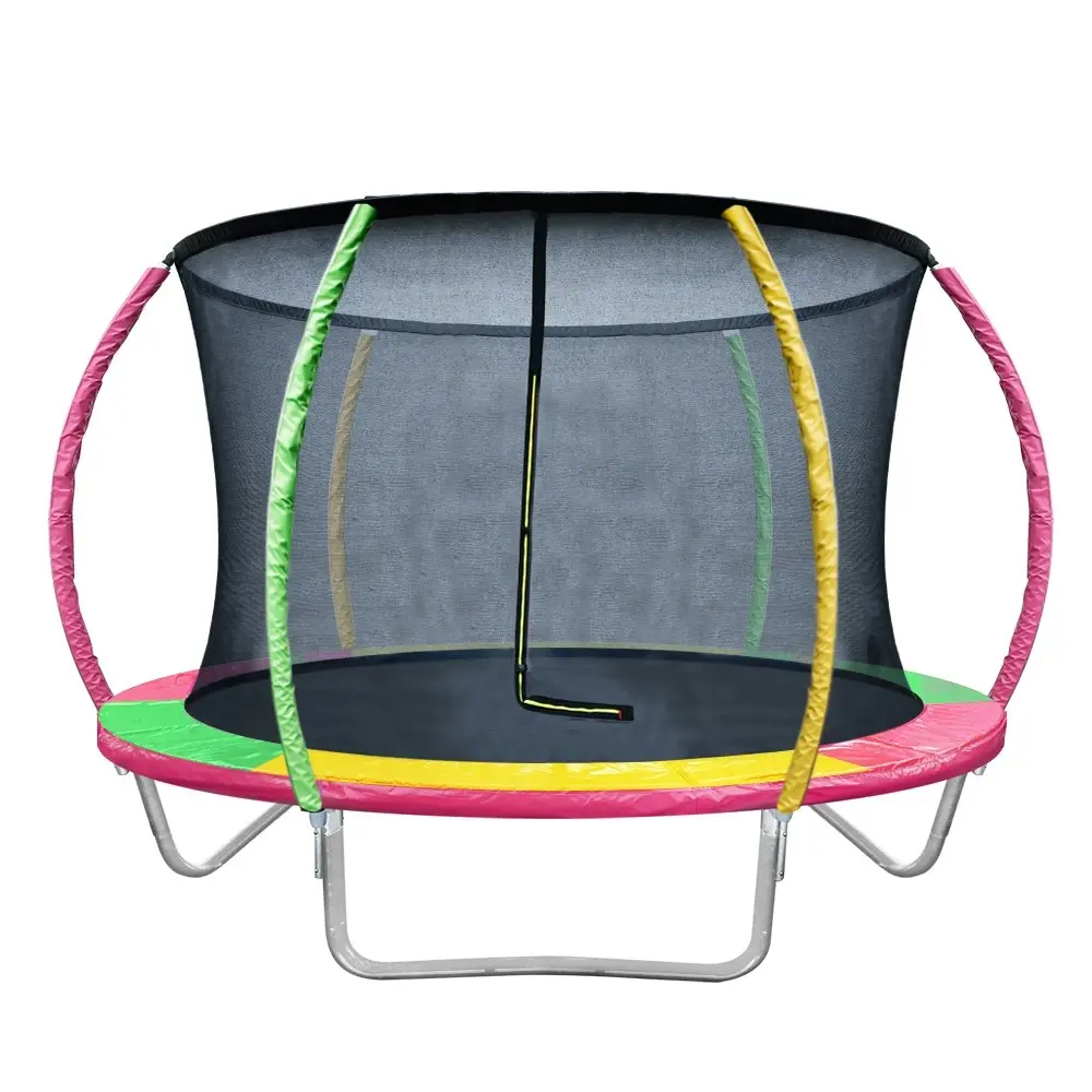 Everfit 8FT Trampoline for Kids w/ Ladder Enclosure Safety Net Rebounder Colors