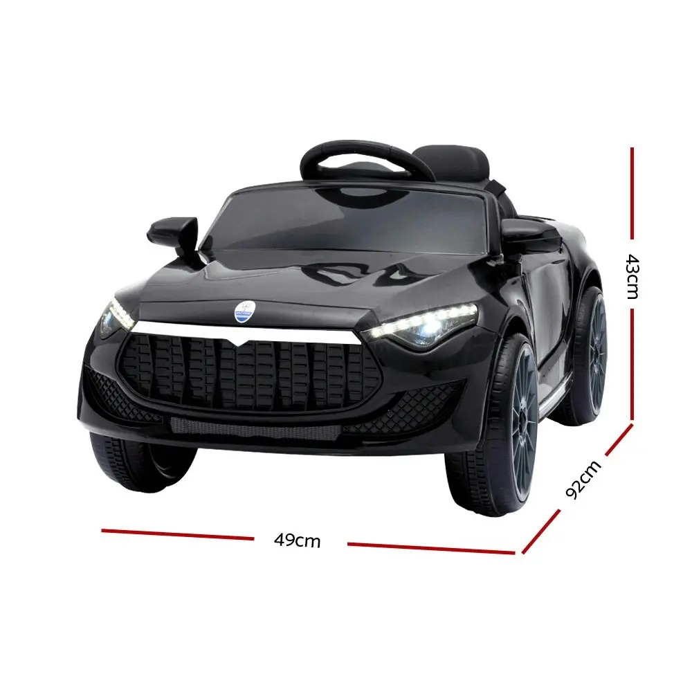 Rigo Kids Electric Ride On Car Toys Cars Horn Music Remote Control 12V Black