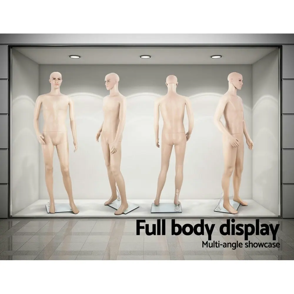 Embellir Male Mannequin Full Body Display Clothes Dummy Model Dressmaking Torso