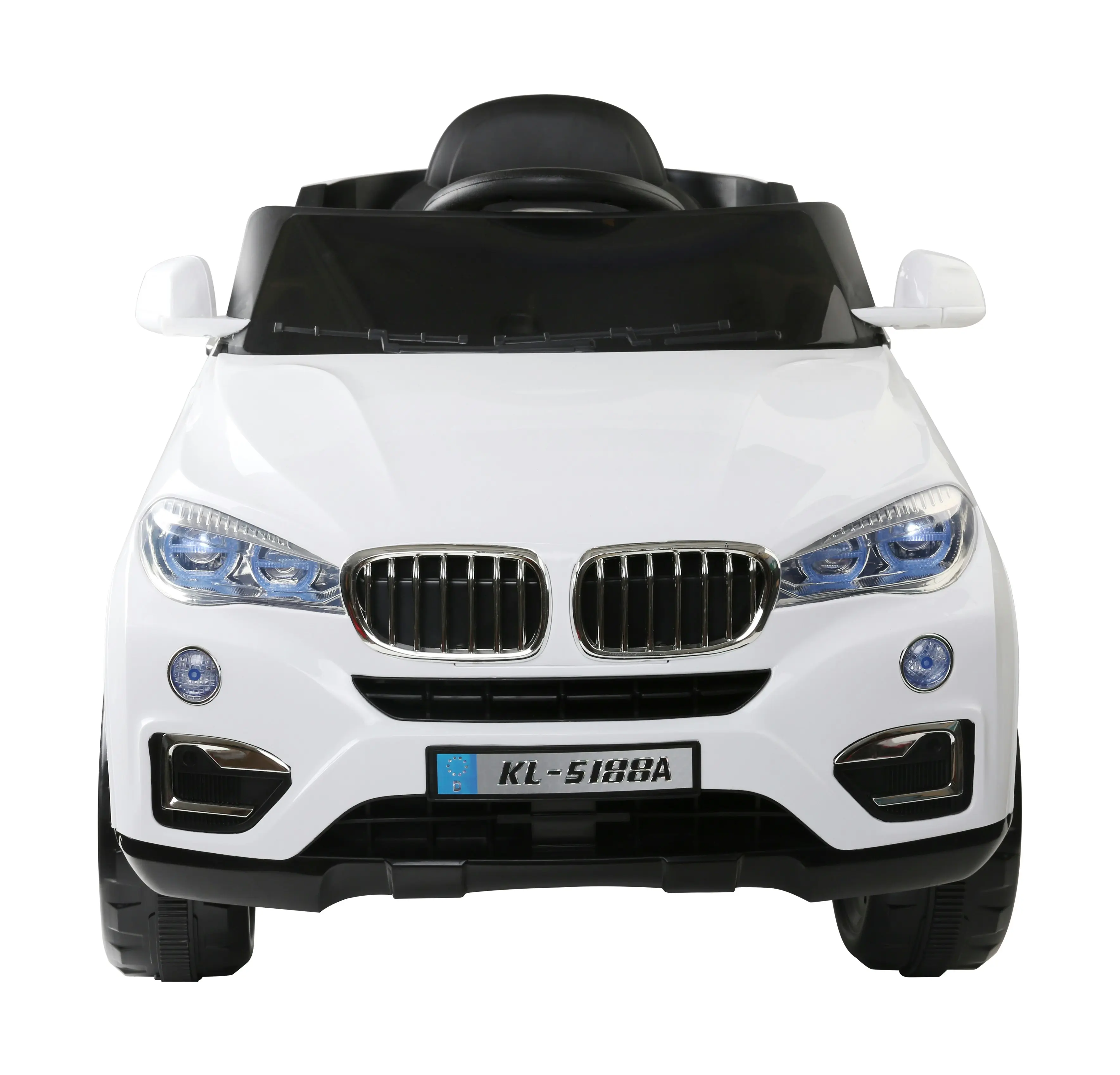 Rigo Kids Electric Ride On Car SUV BMW-Inspired X5 Toy Cars Remote 6V White