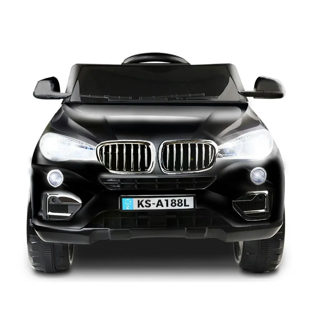 Rigo Kids Electric Ride On Car SUV BMW-Inspired X5 Toy Cars Remote 6V Black