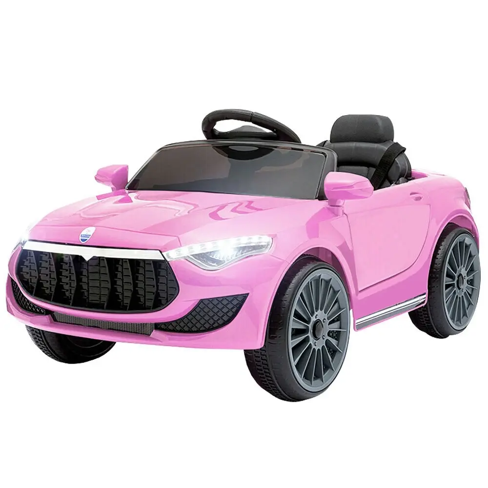 Rigo Kids Electric Ride On Car Toys Cars Headlight Music Remote Control 12V Pink