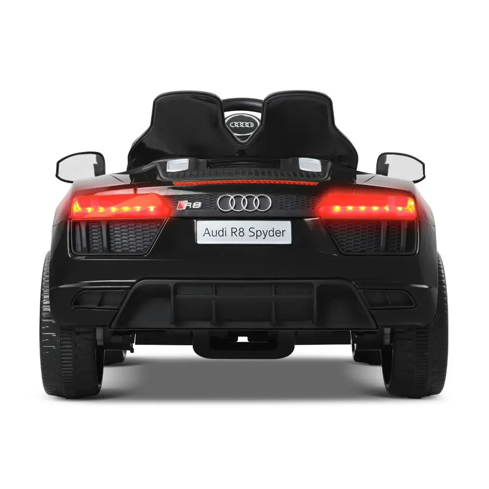 Kids Ride On Car Audi Licensed R8 Battery Electric Toy Black Remote 12V Cars