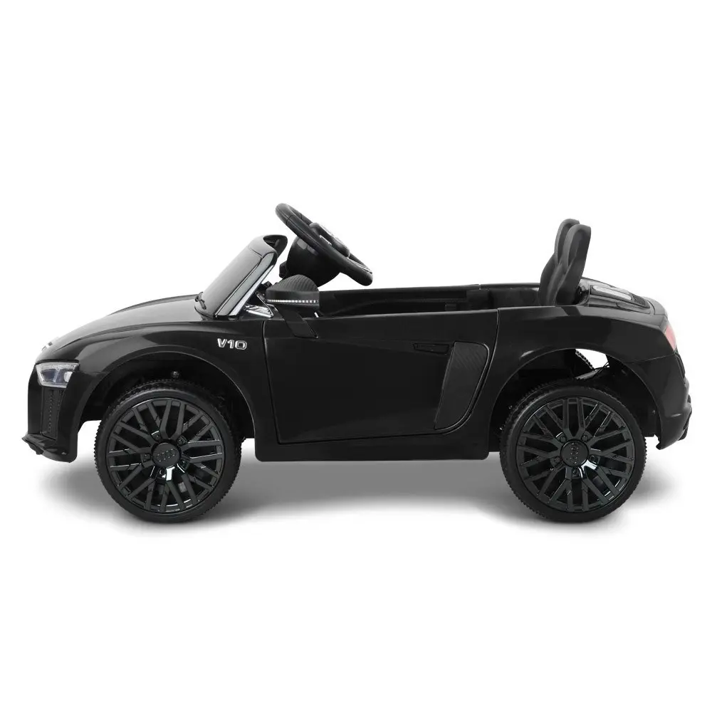 Kids Ride On Car Audi Licensed R8 Battery Electric Toy Black Remote 12V Cars