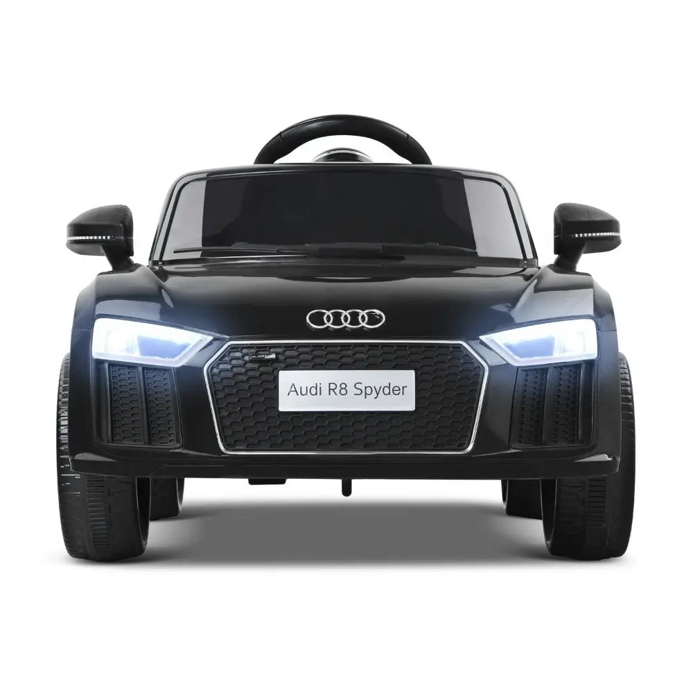 Kids Ride On Car Audi Licensed R8 Battery Electric Toy Black Remote 12V Cars