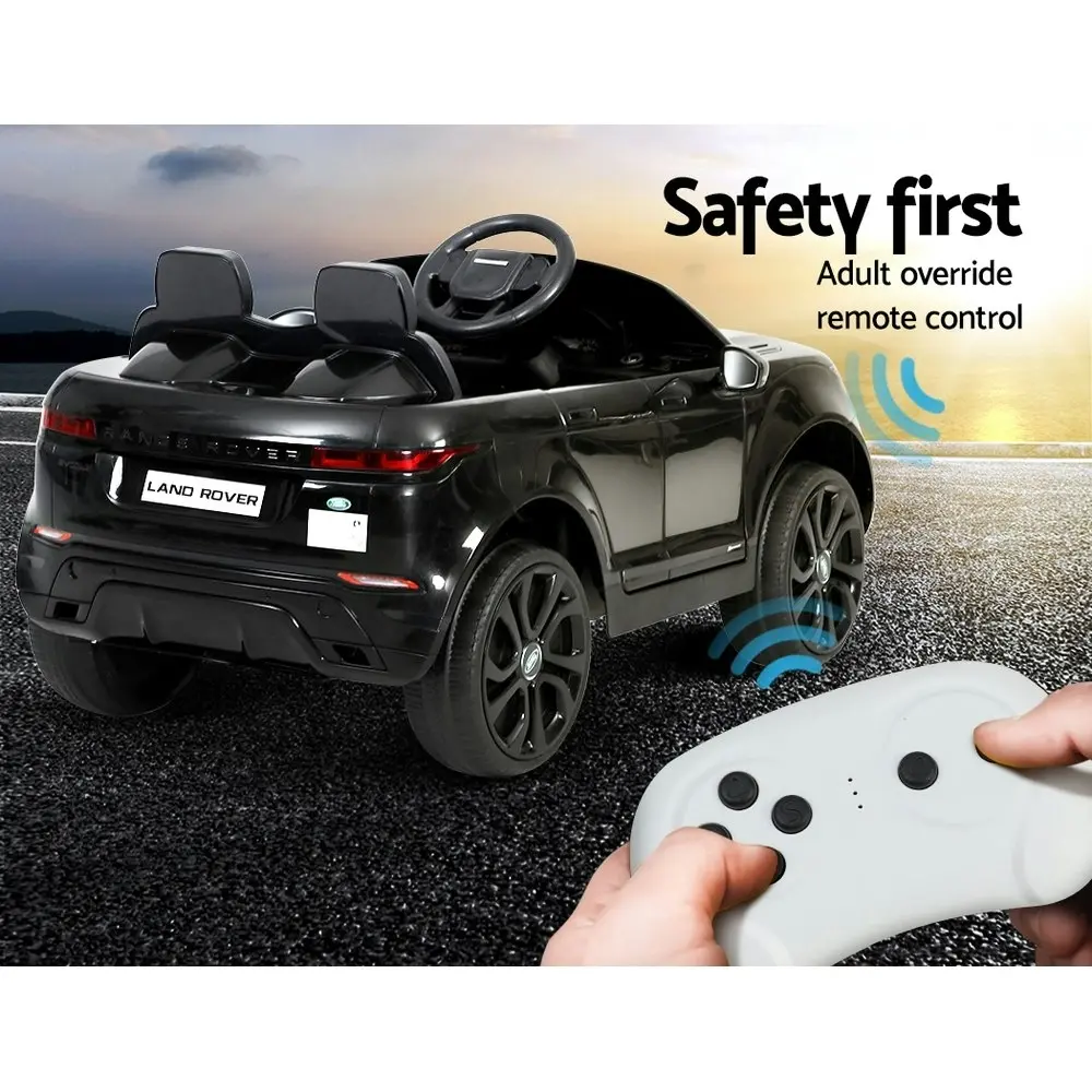 Kids Electric Ride On Car Land Rover Licensed Toy Cars Remote 12V Battery Black