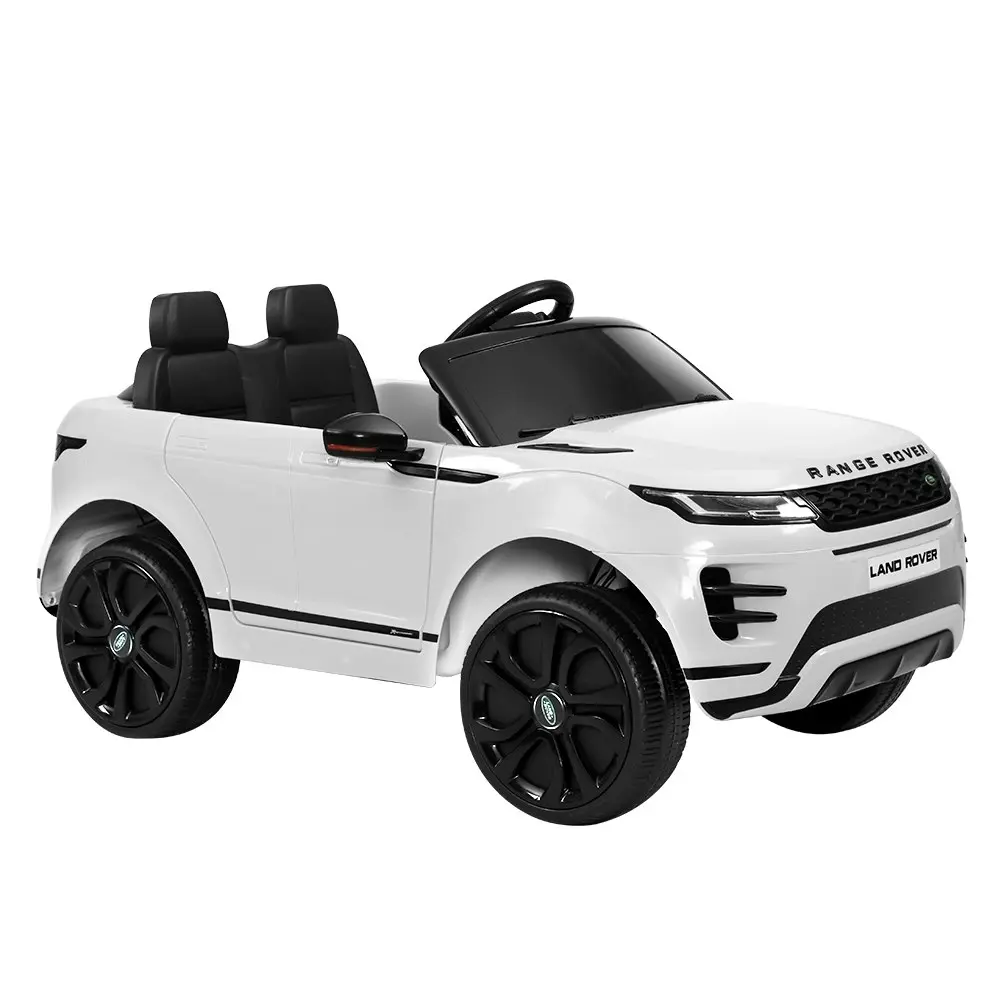 Kids Electric Ride On Car Land Rover Licensed Toy Cars Remote 12V Battery White