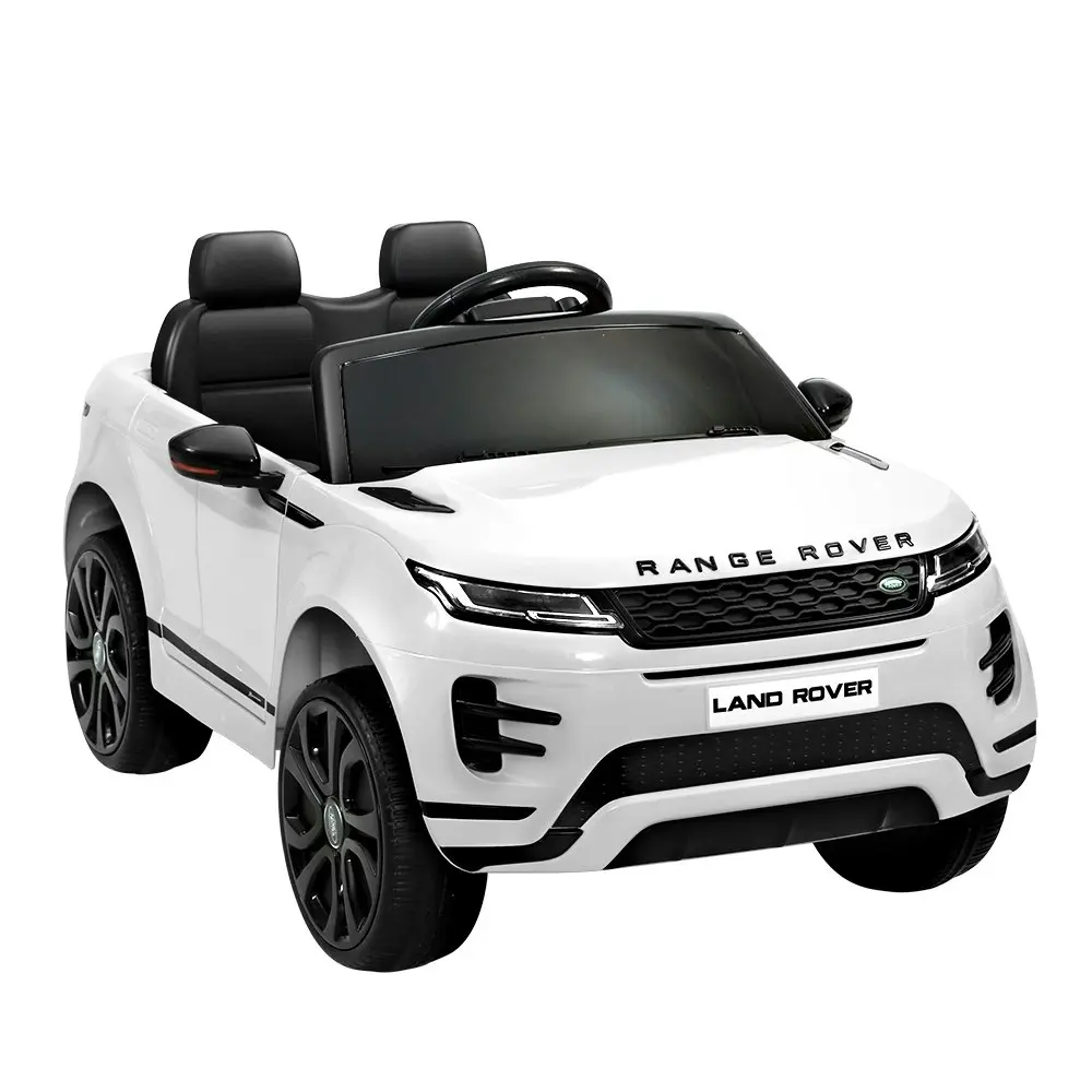 Kids Electric Ride On Car Land Rover Licensed Toy Cars Remote 12V Battery White