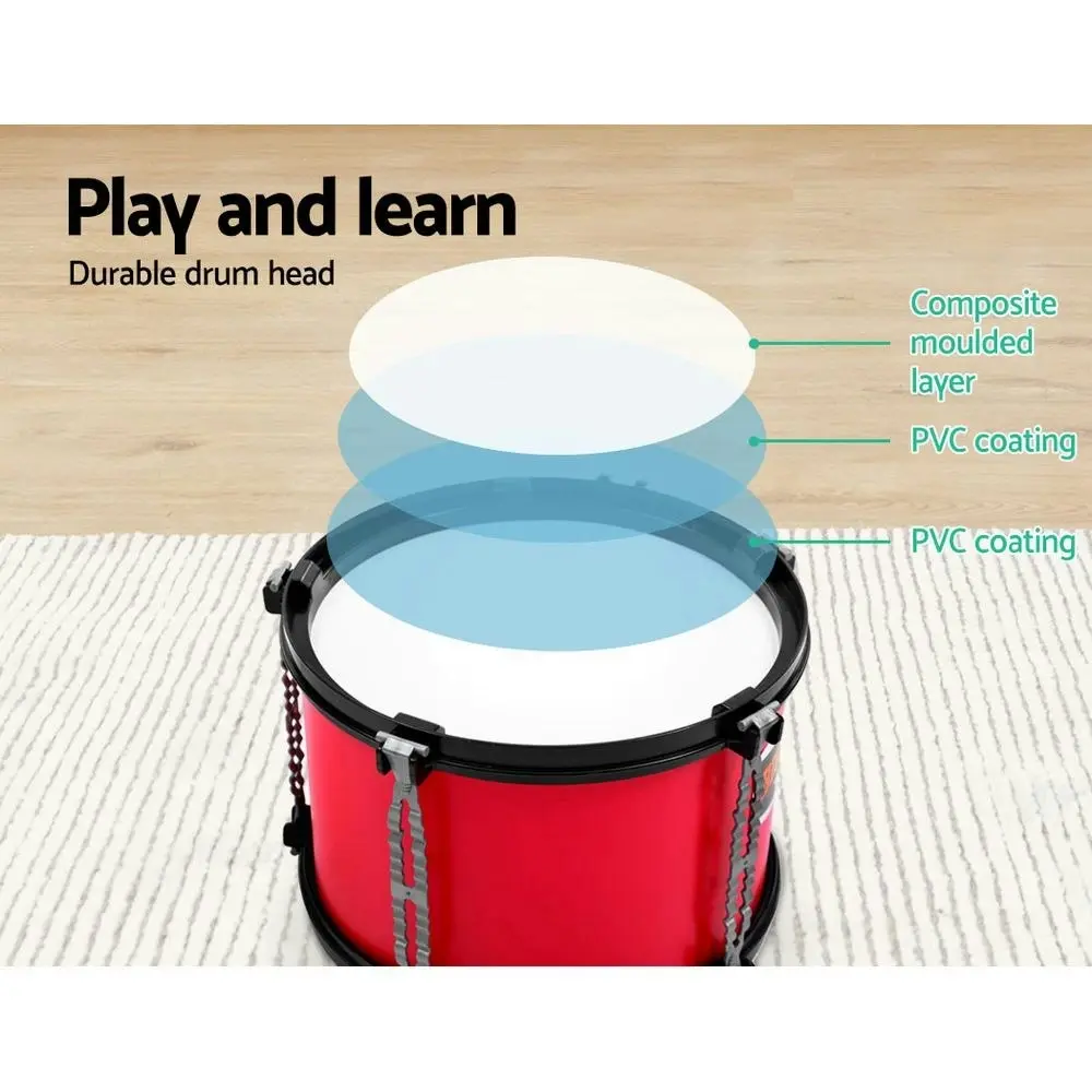 Keezi Kids Drum Kit Set Pretend Play Junior Drums Musical Toys Childrens 7pcs