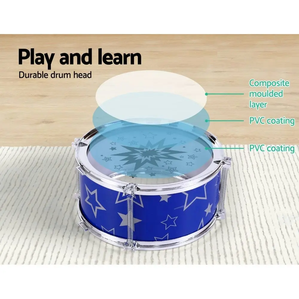 Keezi Kids Drum Kit Set Pretend Play Junior Drums Musical Toys Childrens 11pcs