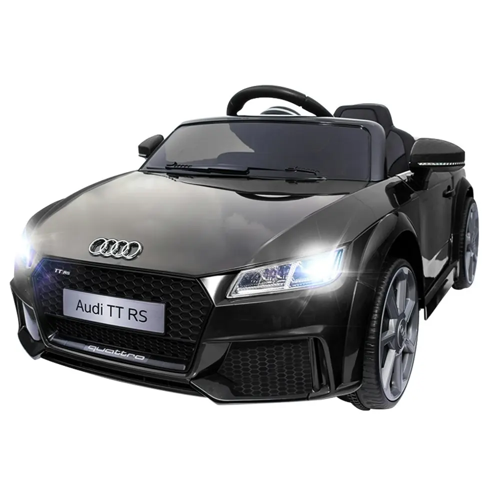 Kids Electric Ride On Car Audi Licensed TTRS Toy Cars Remote 12V Battery Black