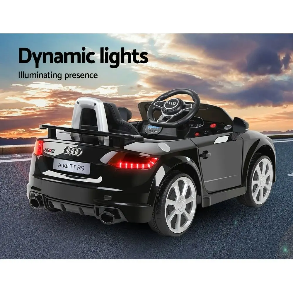 Kids Electric Ride On Car Audi Licensed TTRS Toy Cars Remote 12V Battery Black