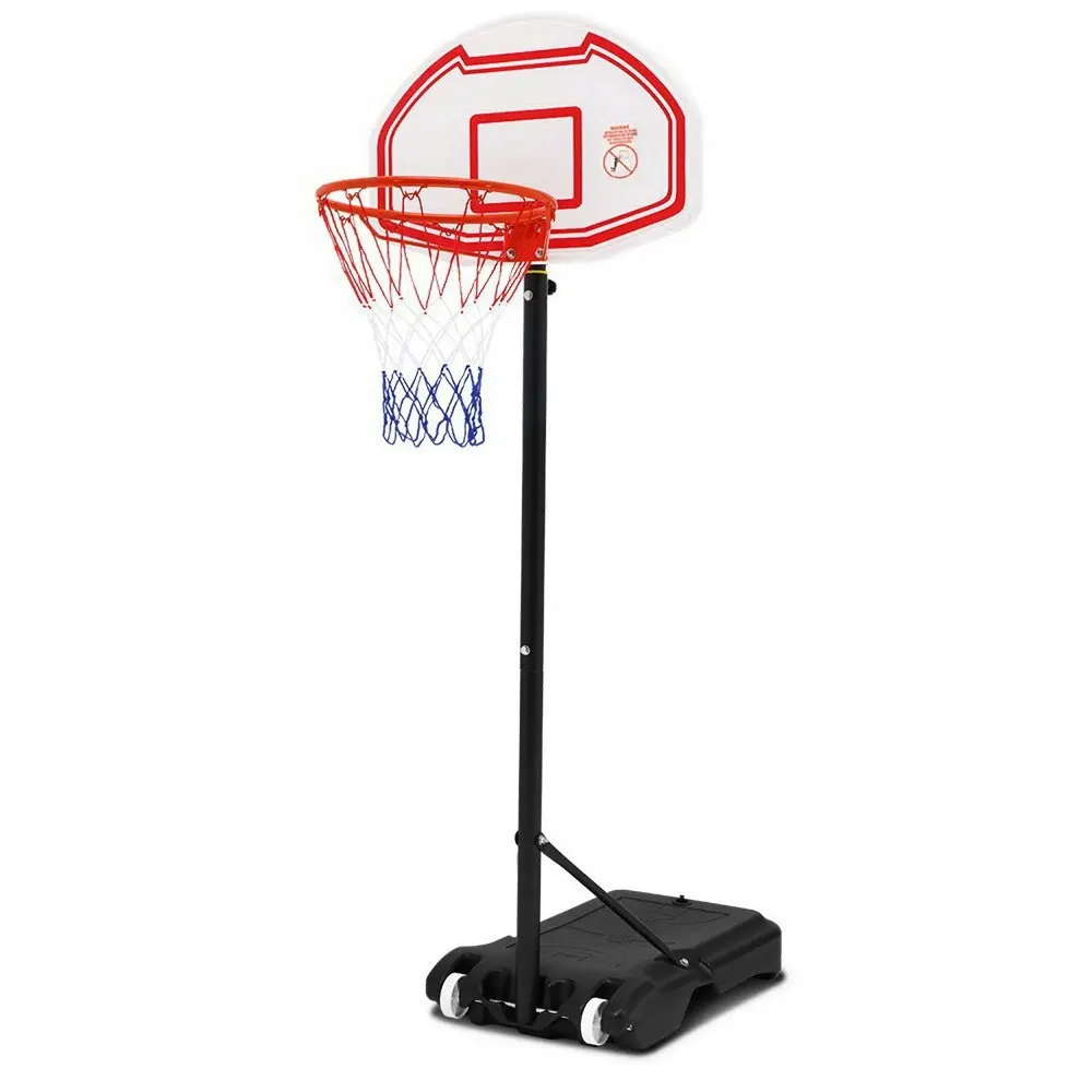 Everfit 2.1M Basketball Hoop Stand System Adjustable Portable Pro Kids White