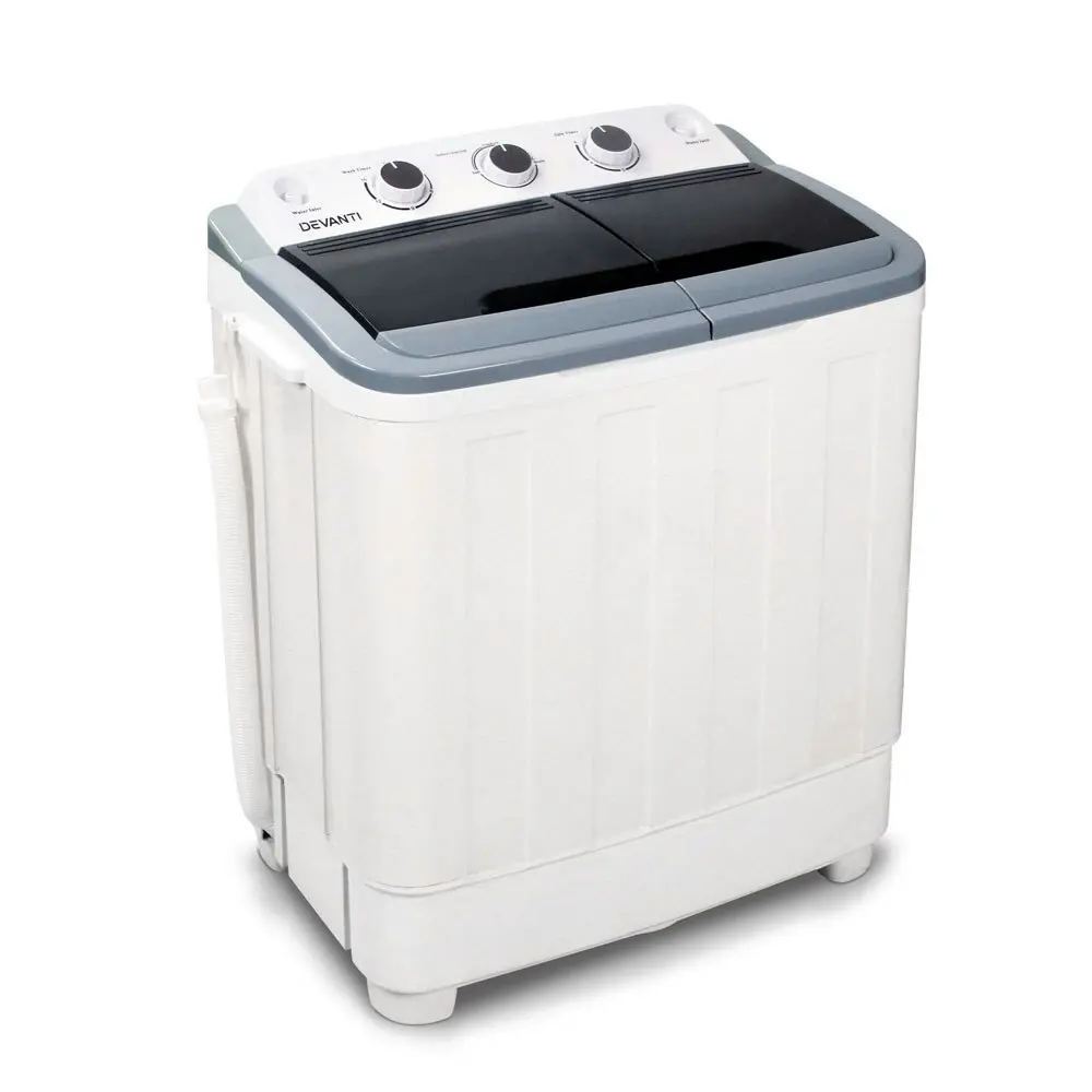 Devanti Portable Washing Machine Twin Tub 5KG White