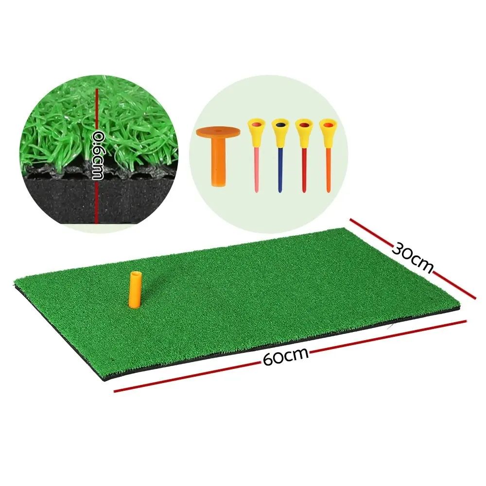 Everfit Golf Hitting Mat Portable DrivingÂ Range PracticeÂ Training Aid 60x30cm