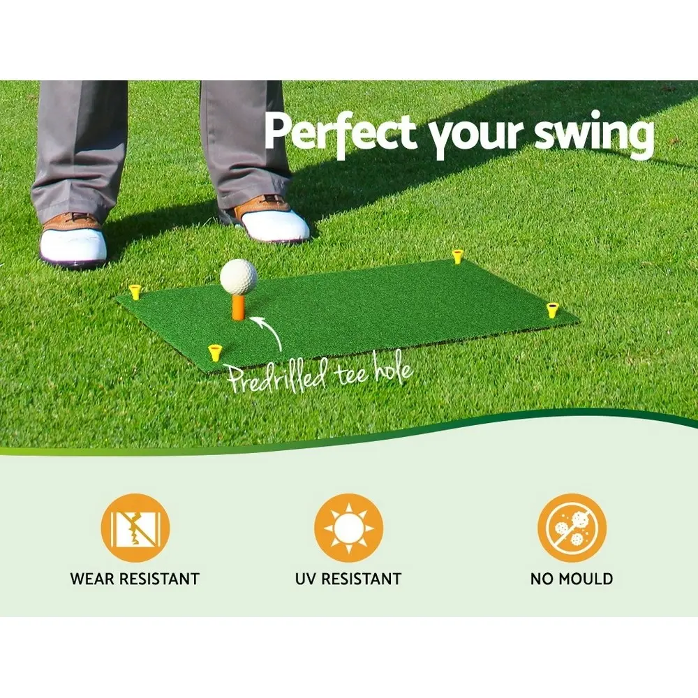 Everfit Golf Hitting Mat Portable DrivingÂ Range PracticeÂ Training Aid 60x30cm