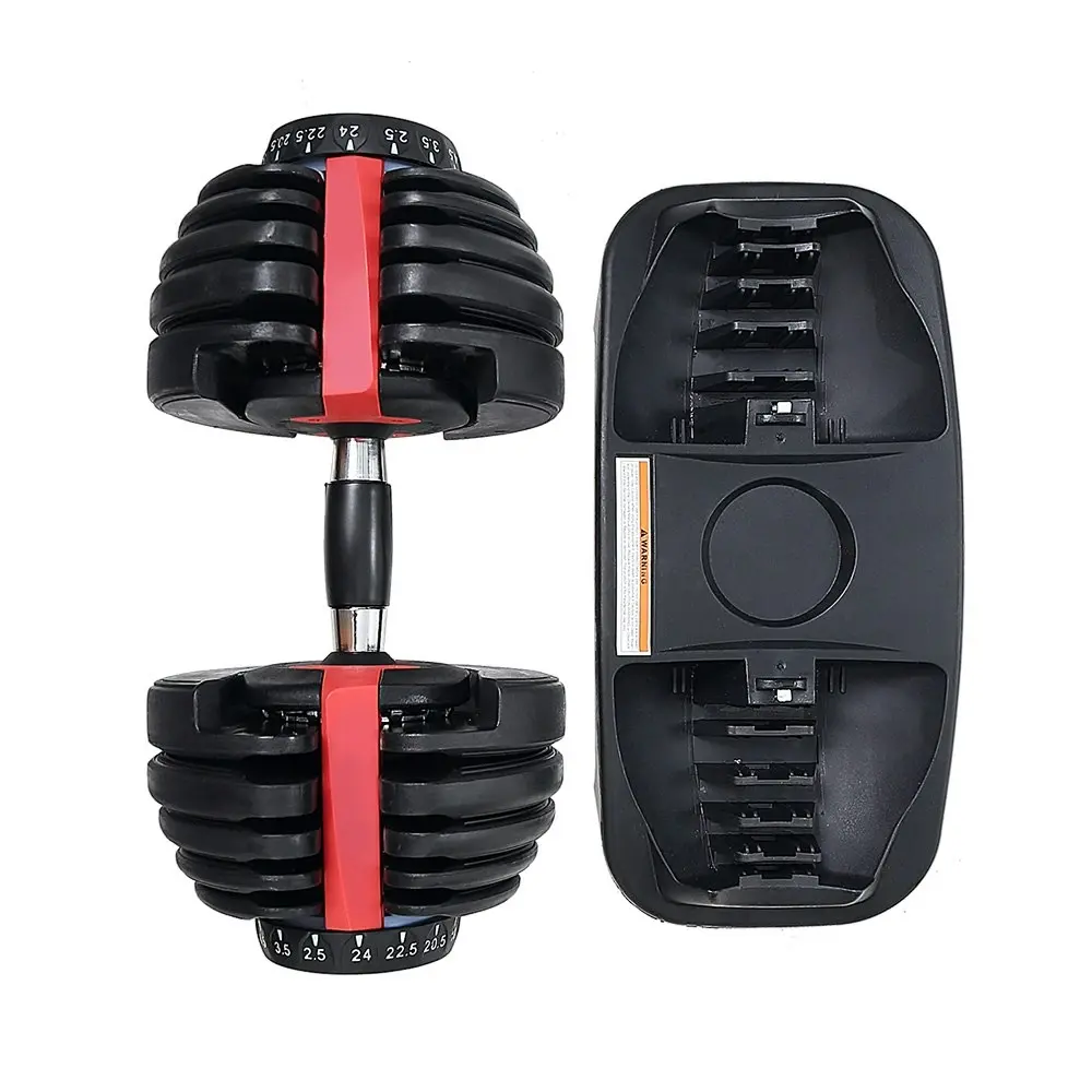 Everfit 24kg Dumbbells Adjustable Dumbbell Weight Plates Home Gym