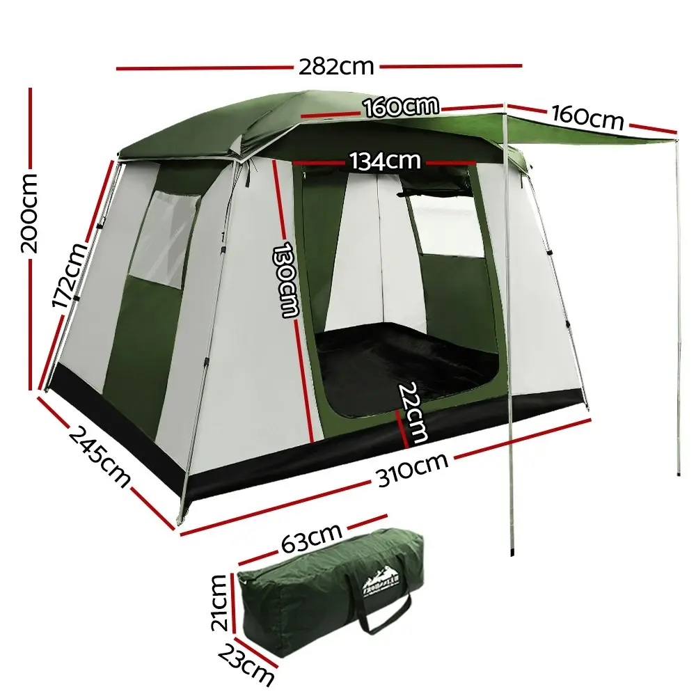 Weisshorn Family Camping Tent 6 Person Hiking Beach Tents Dome Shelter