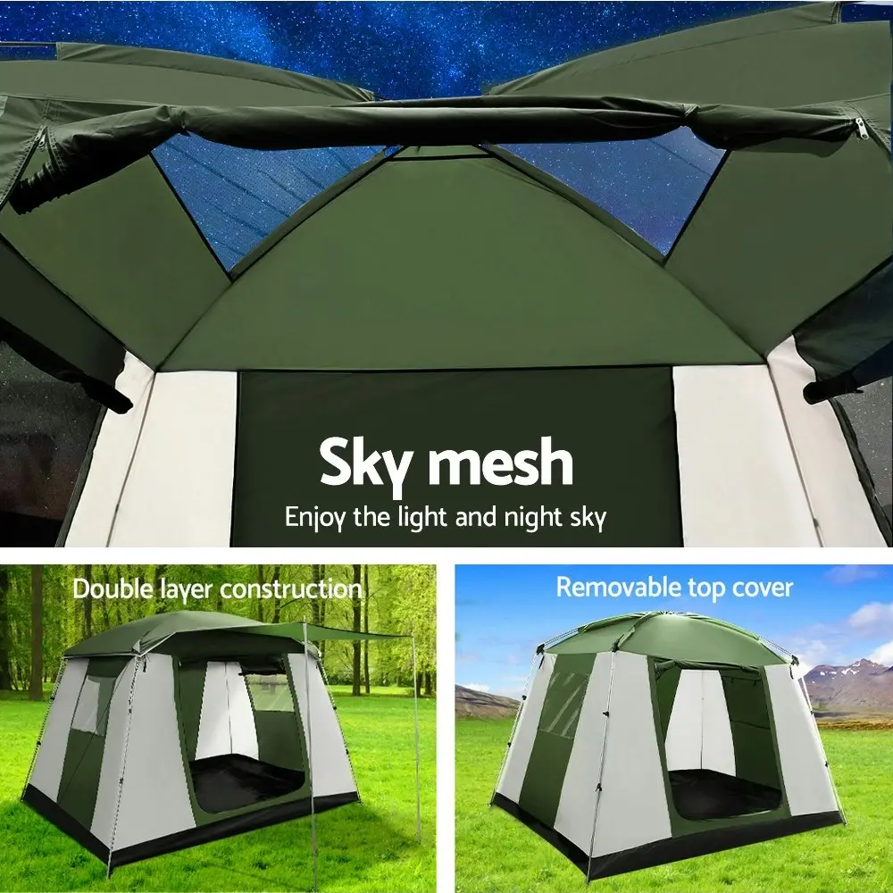 Weisshorn Family Camping Tent 6 Person Hiking Beach Tents Dome Shelter