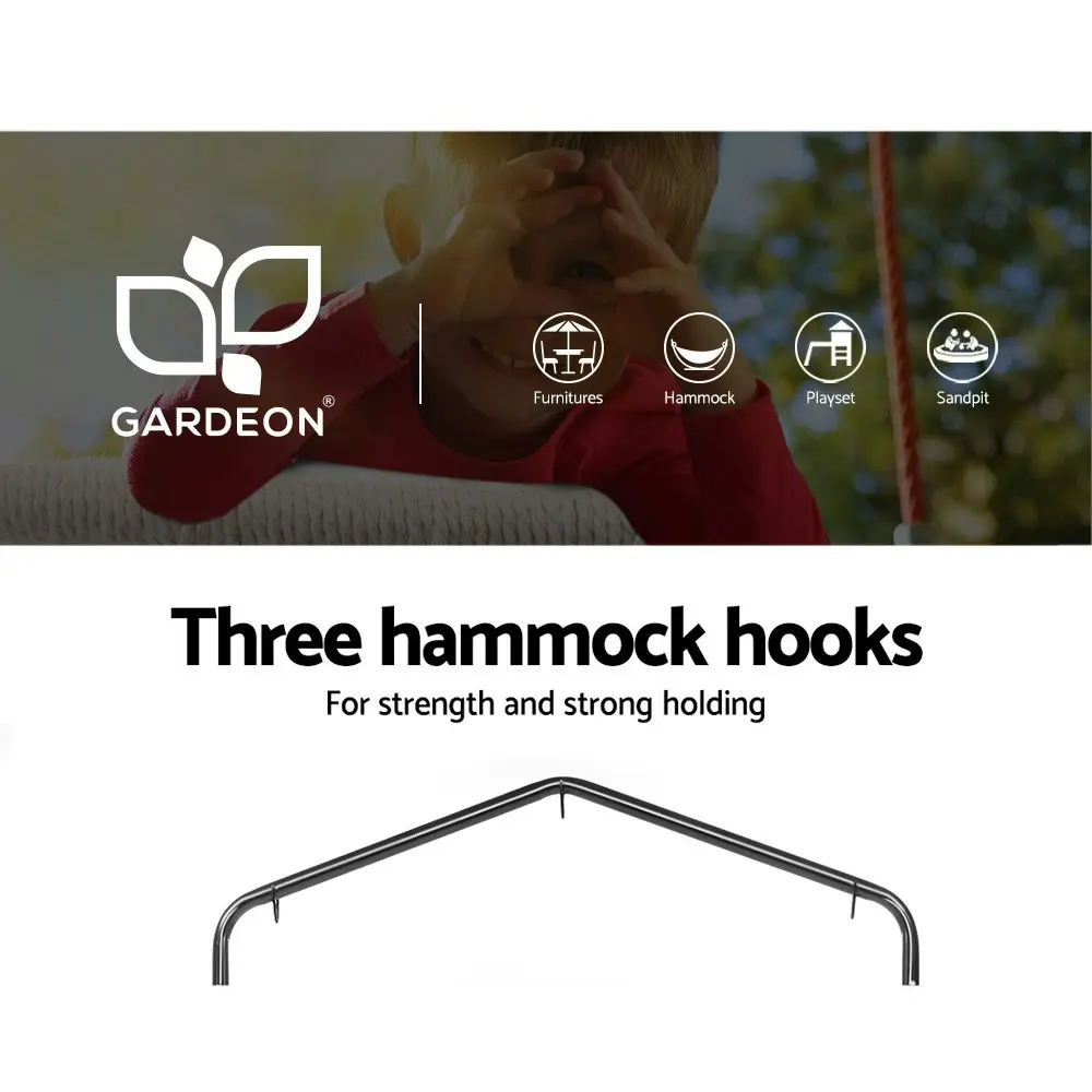 Gardeon Hammock Chair with Stand Nest Web Outdoor Swing 100cm