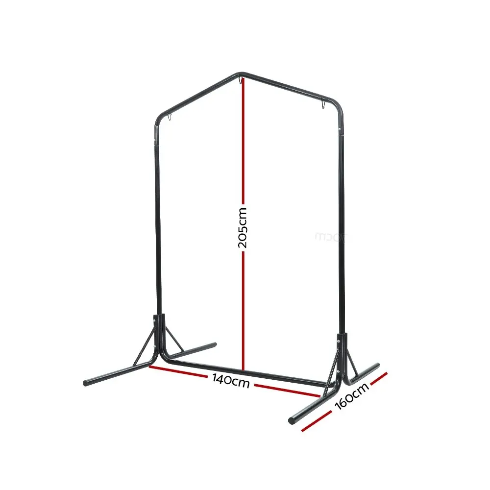 Gardeon Hammock Chair Steel Stand 2 Person Double Outdoor Heavy Duty 200KG