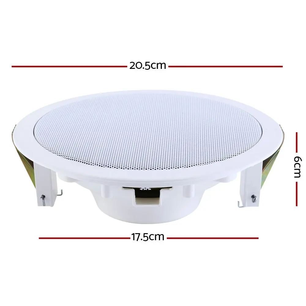 Giantz 6''Ceiling Speakers In Wall Speaker Home Audio Stereos Tweeter 8pcs