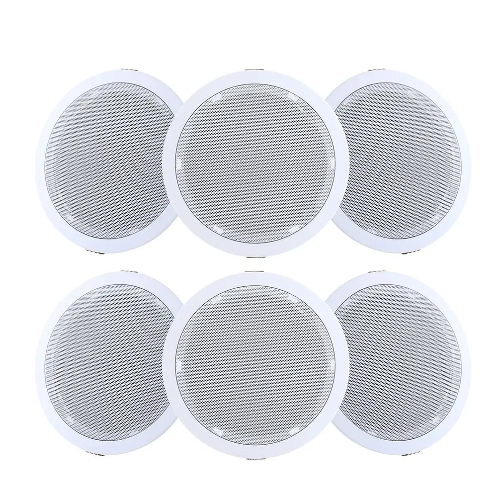 Giantz 6''Ceiling Speakers In Wall Speaker Home Audio Stereos Tweeter 6pcs