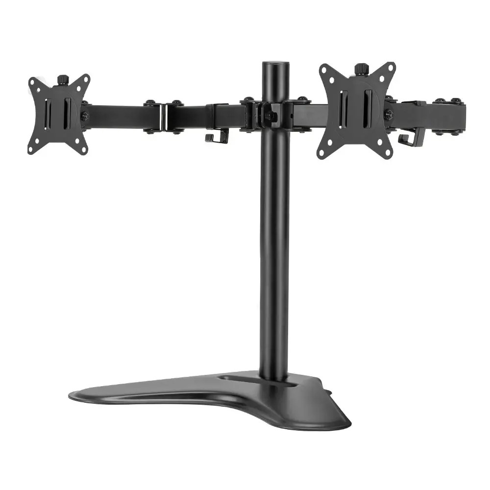 Artiss Monitor Stand Arm Dual HD LED TV Freestanding Mount Holder 2 Arm Display