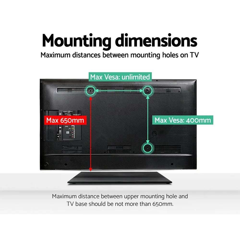 Artiss TV Stand Mount Bracket for 32"-65" Universal Pedestal Tabletop Desktop