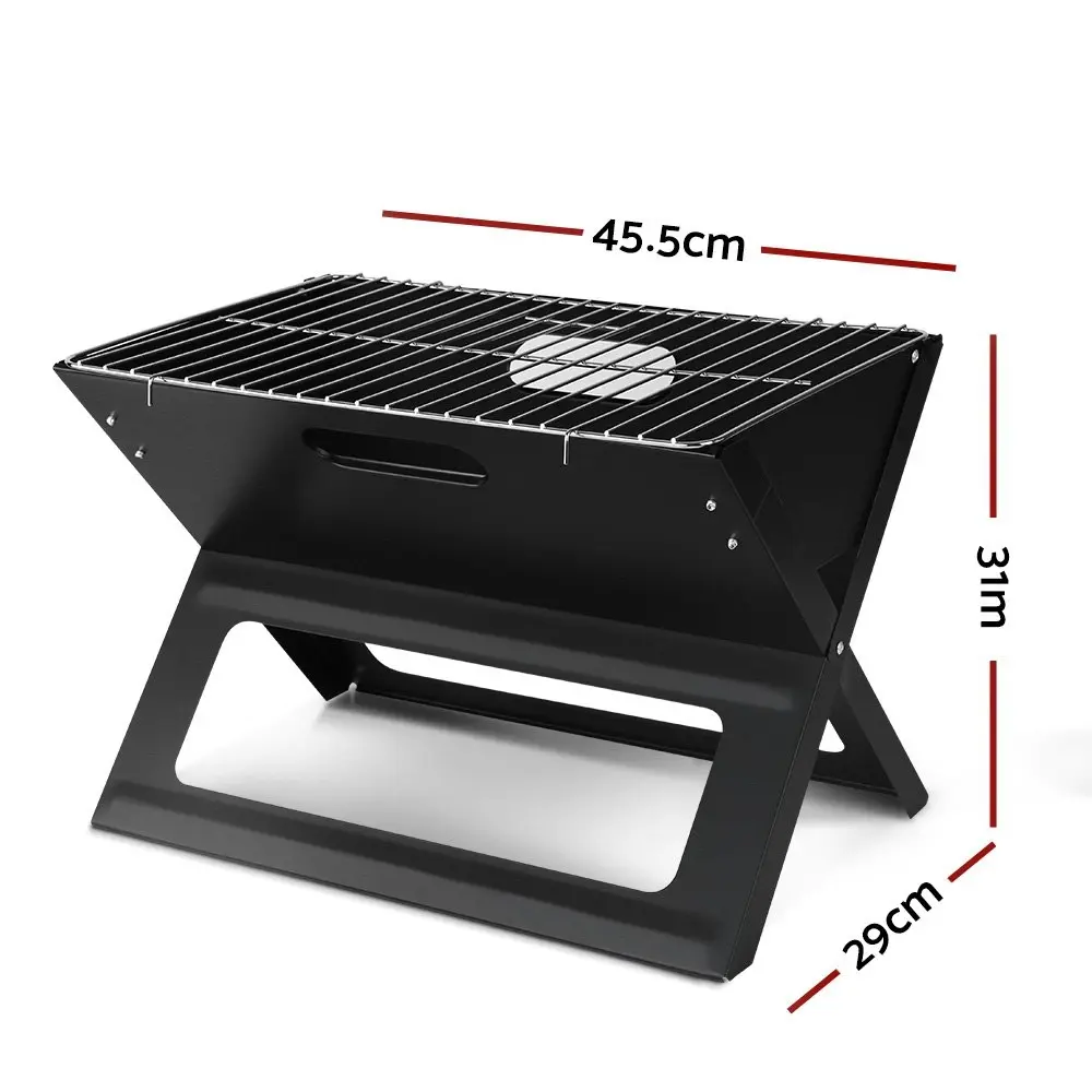 Grillz BBQ Grill Charcoal Smoker Foldable Portable